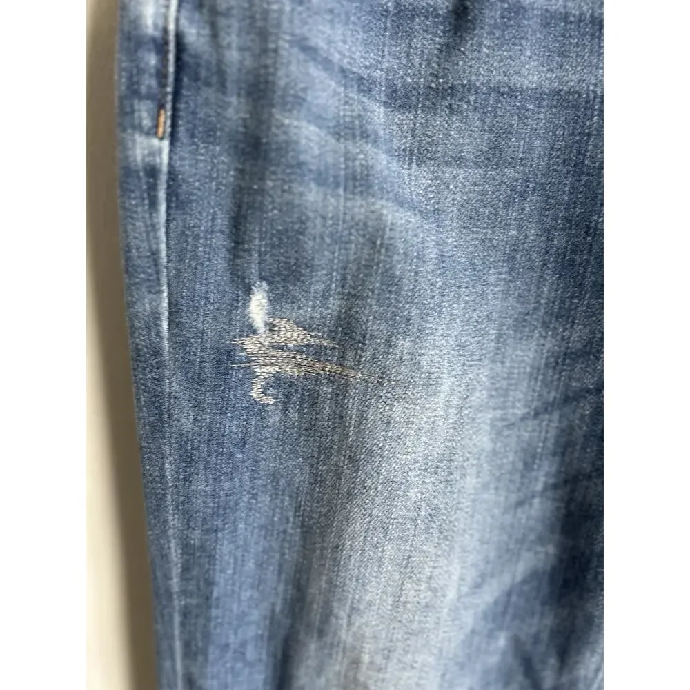 White House Black Market Jeans Womens The Girlfriend Soft Denim Light Distressed - Picture 5 of 12
